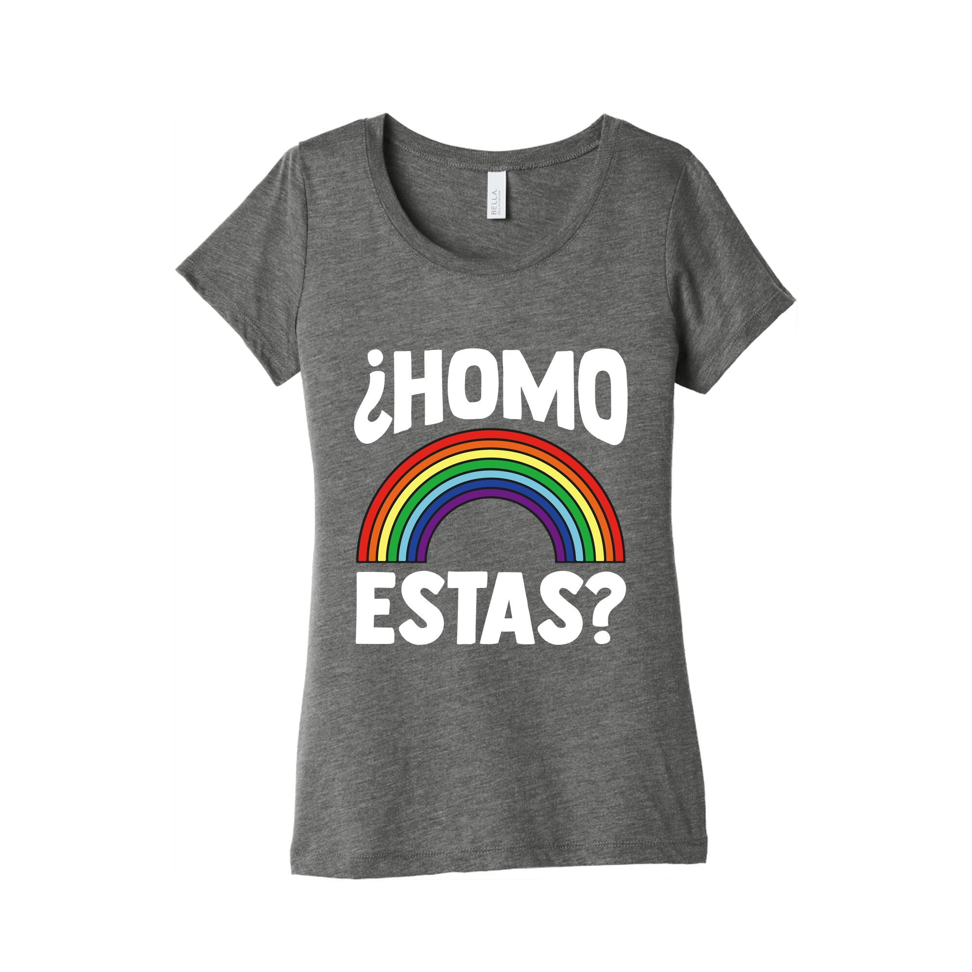 Homo Estas Rainbow Pride Womens Triblend Tee