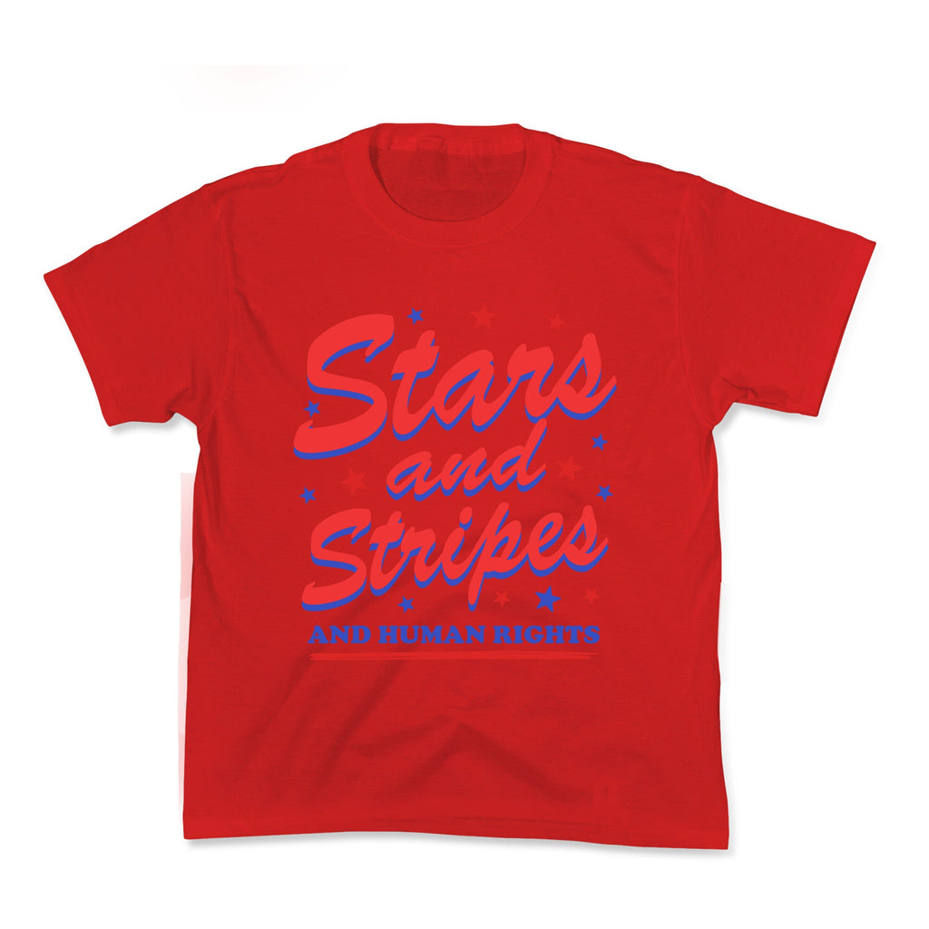Starts Stripes Human Rights Kids Tee