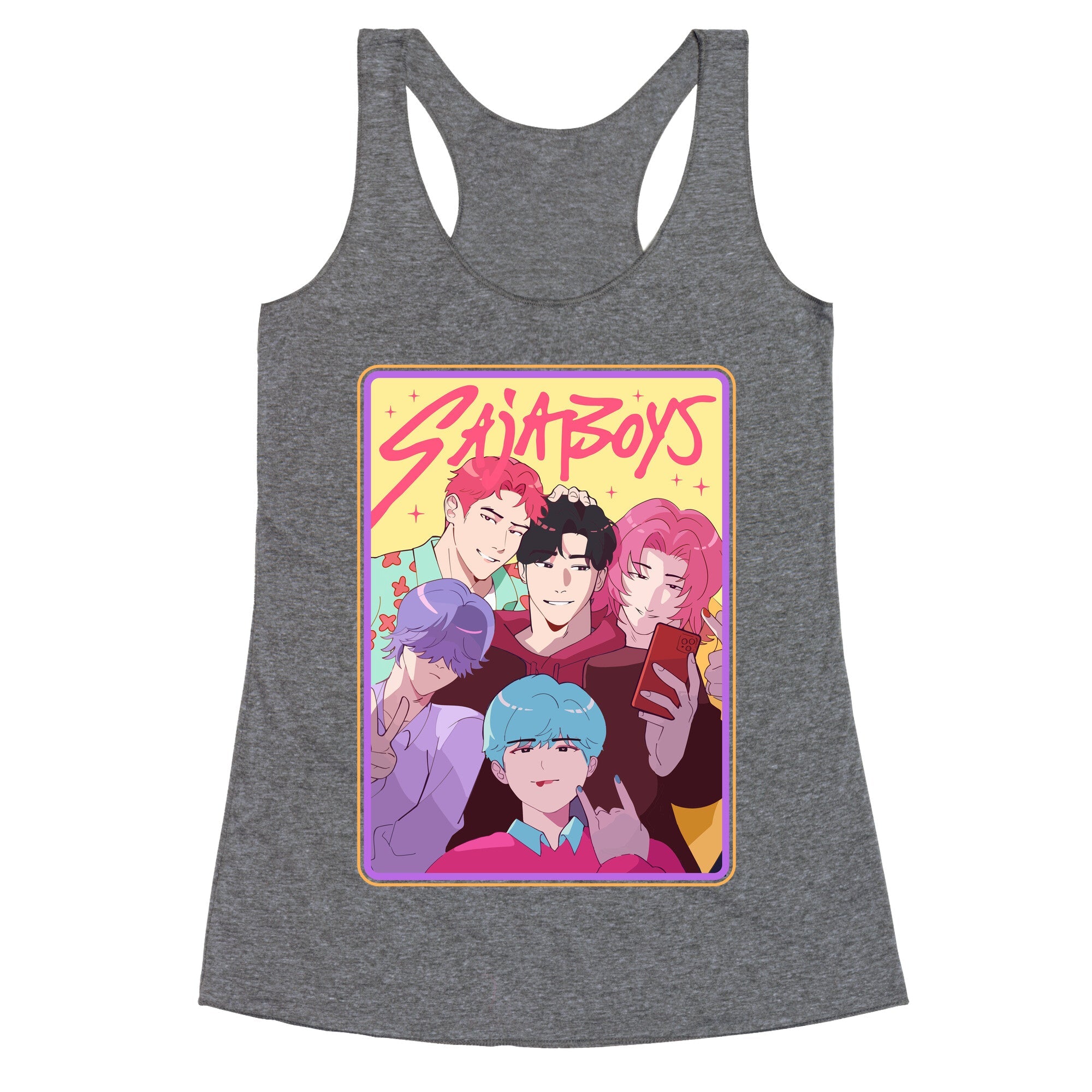 Sajaboys Kpop Demon Hunters Racerback Tank
