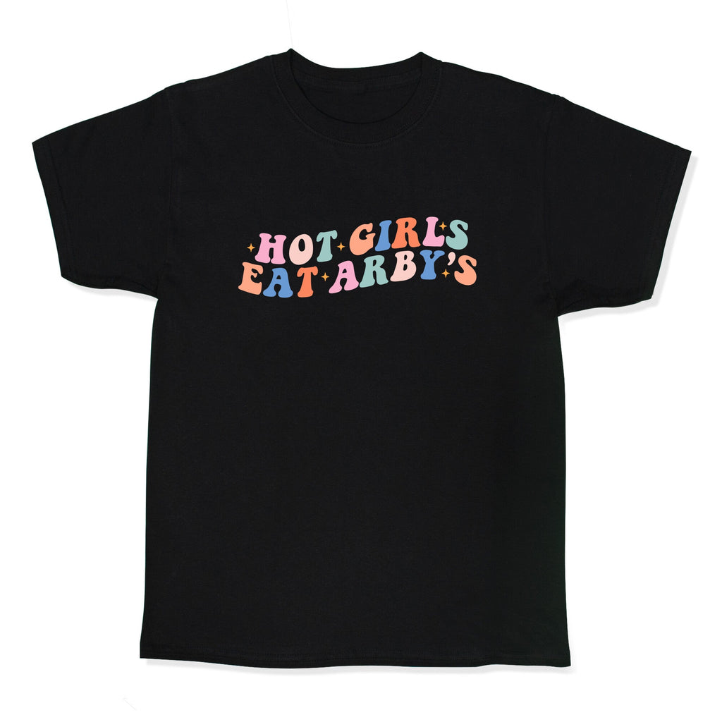 Hot Girls Eat Arbys Retro Kids Tee