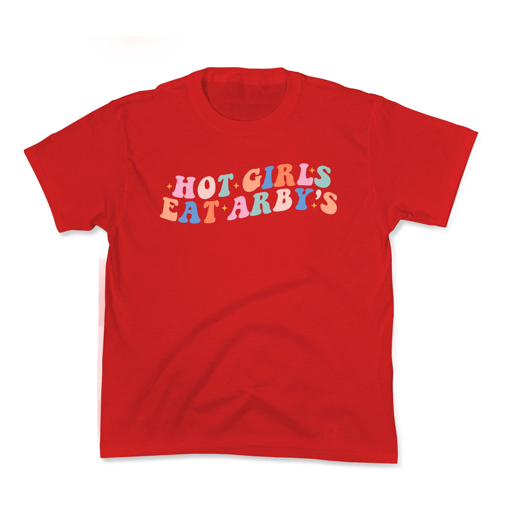 Hot Girls Eat Arbys Retro Kids Tee