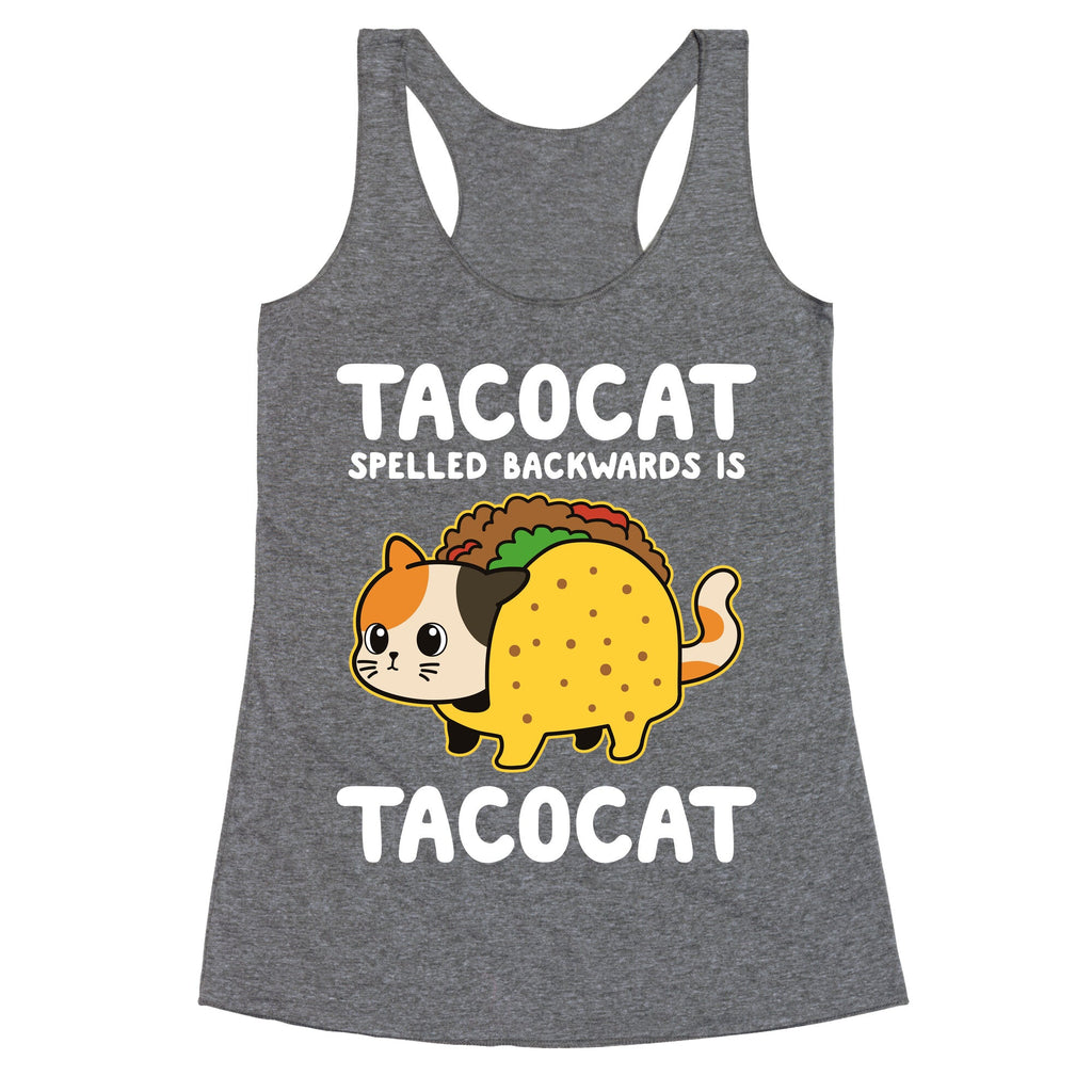 Tacocat Spelled Backwards Racerback Tank