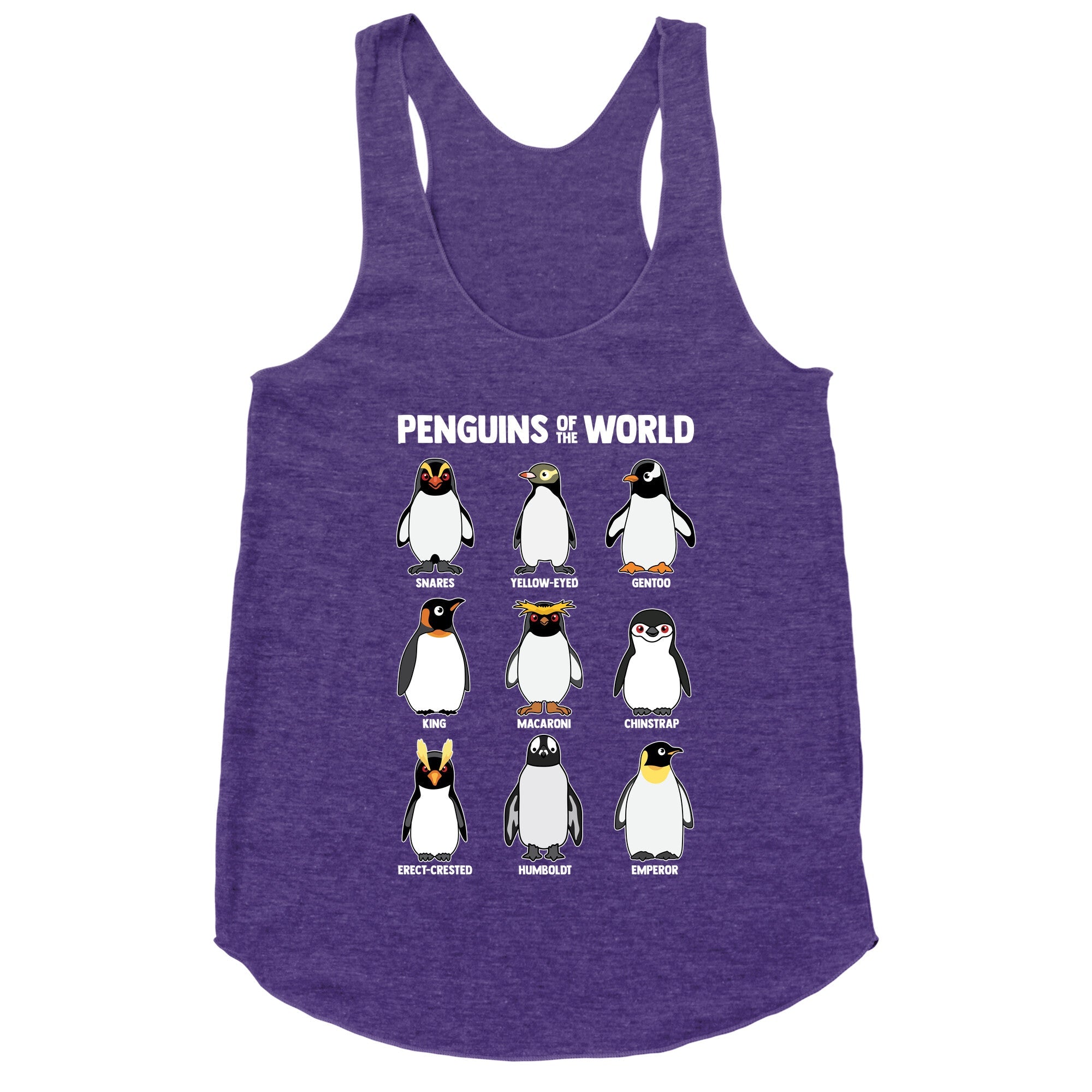 Penguins of the World Racerback Tank