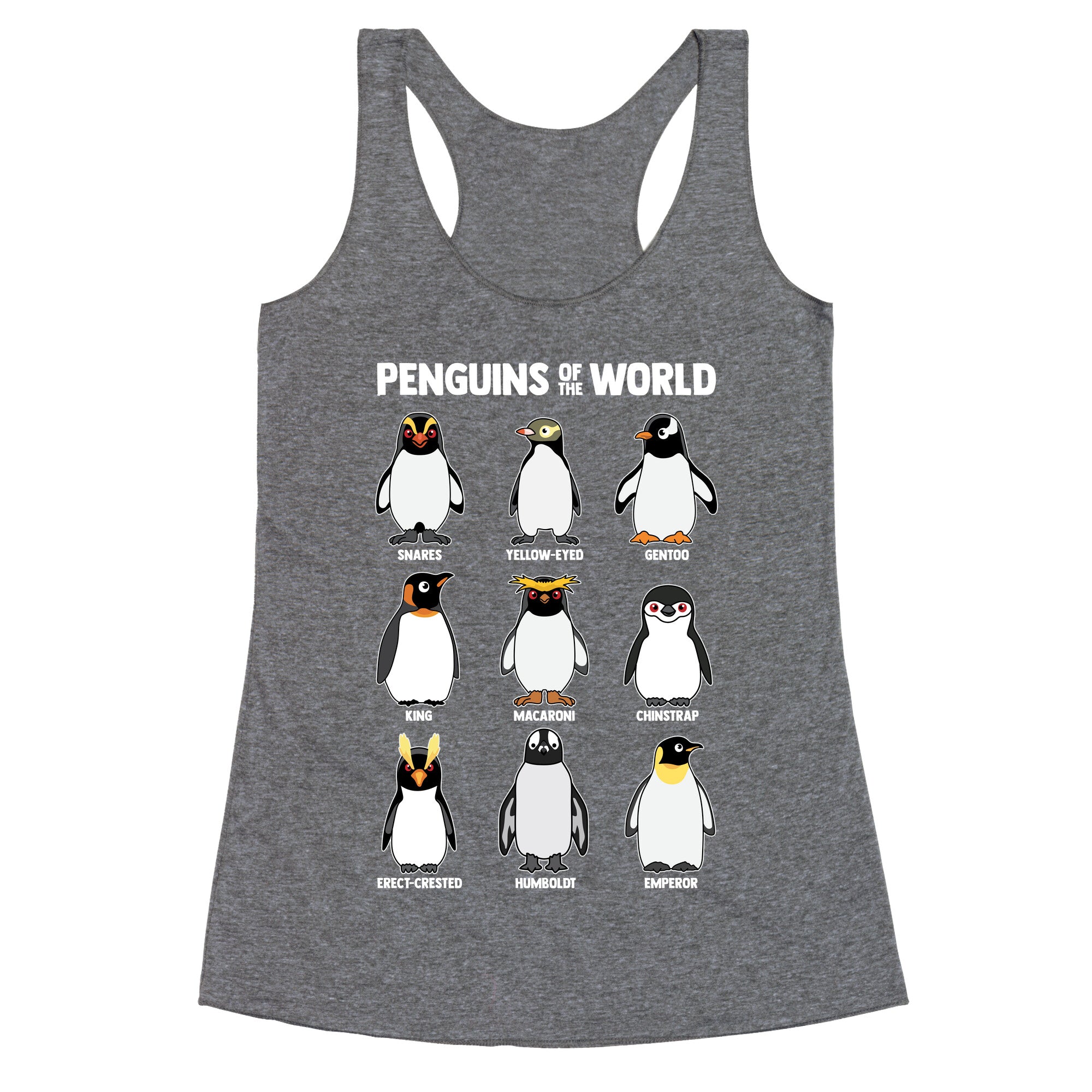 Penguins of the World Racerback Tank