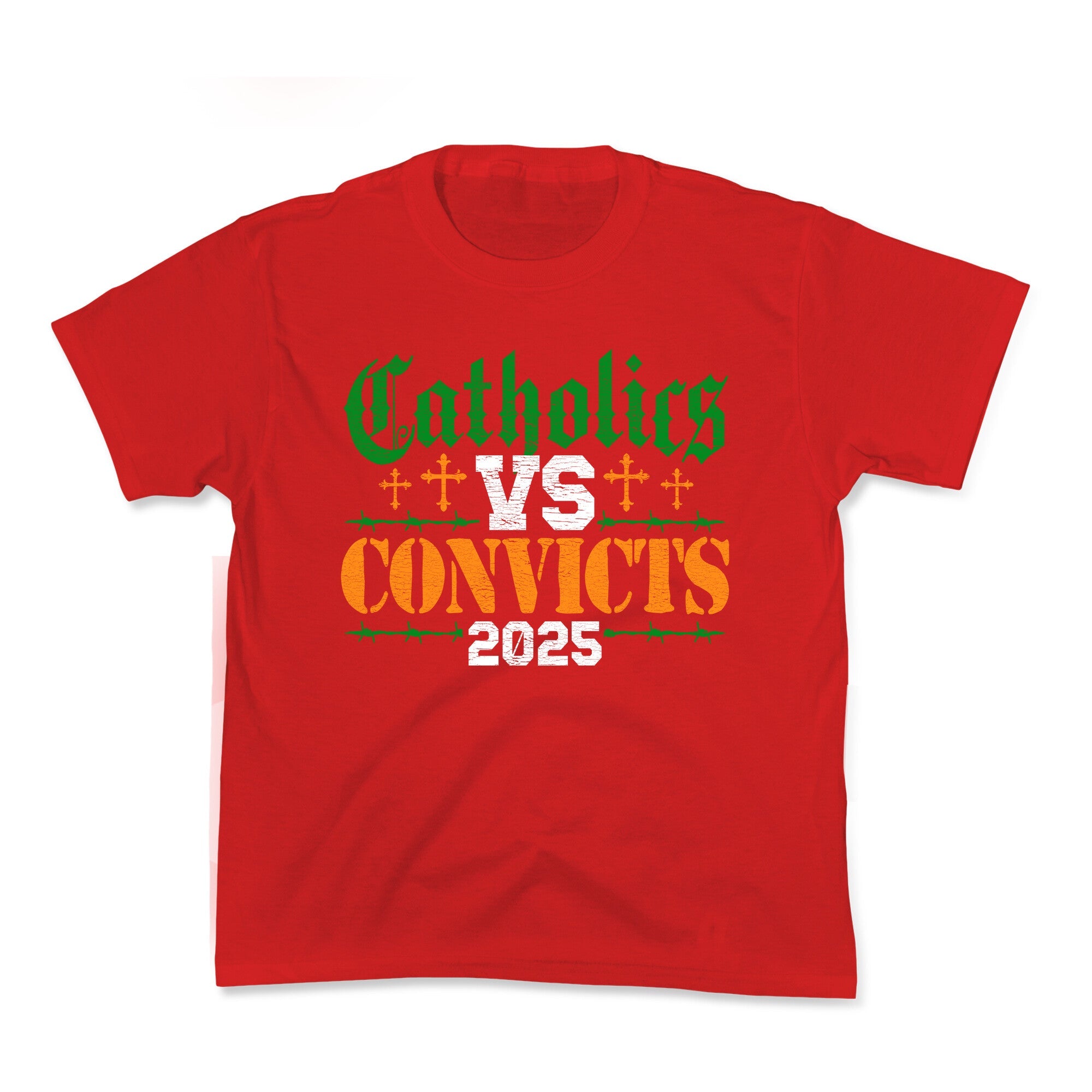 Catholics vs Convicts 2025 Kids Tee