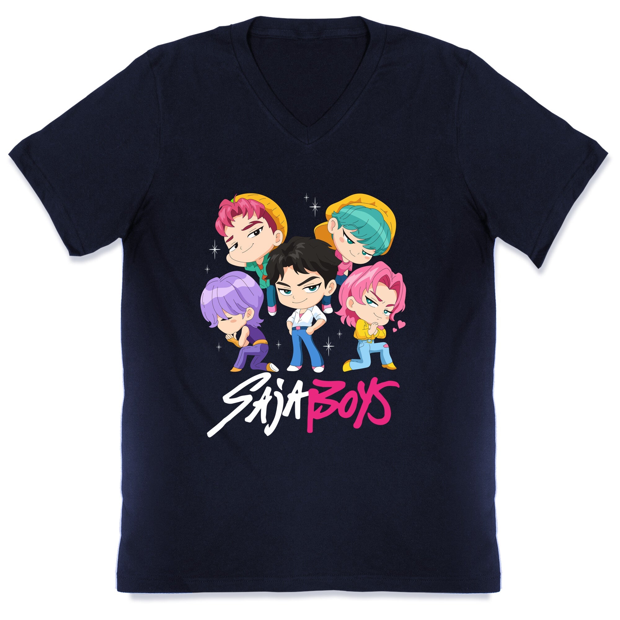Saja Boys Kpop Demon Hunters V-Neck