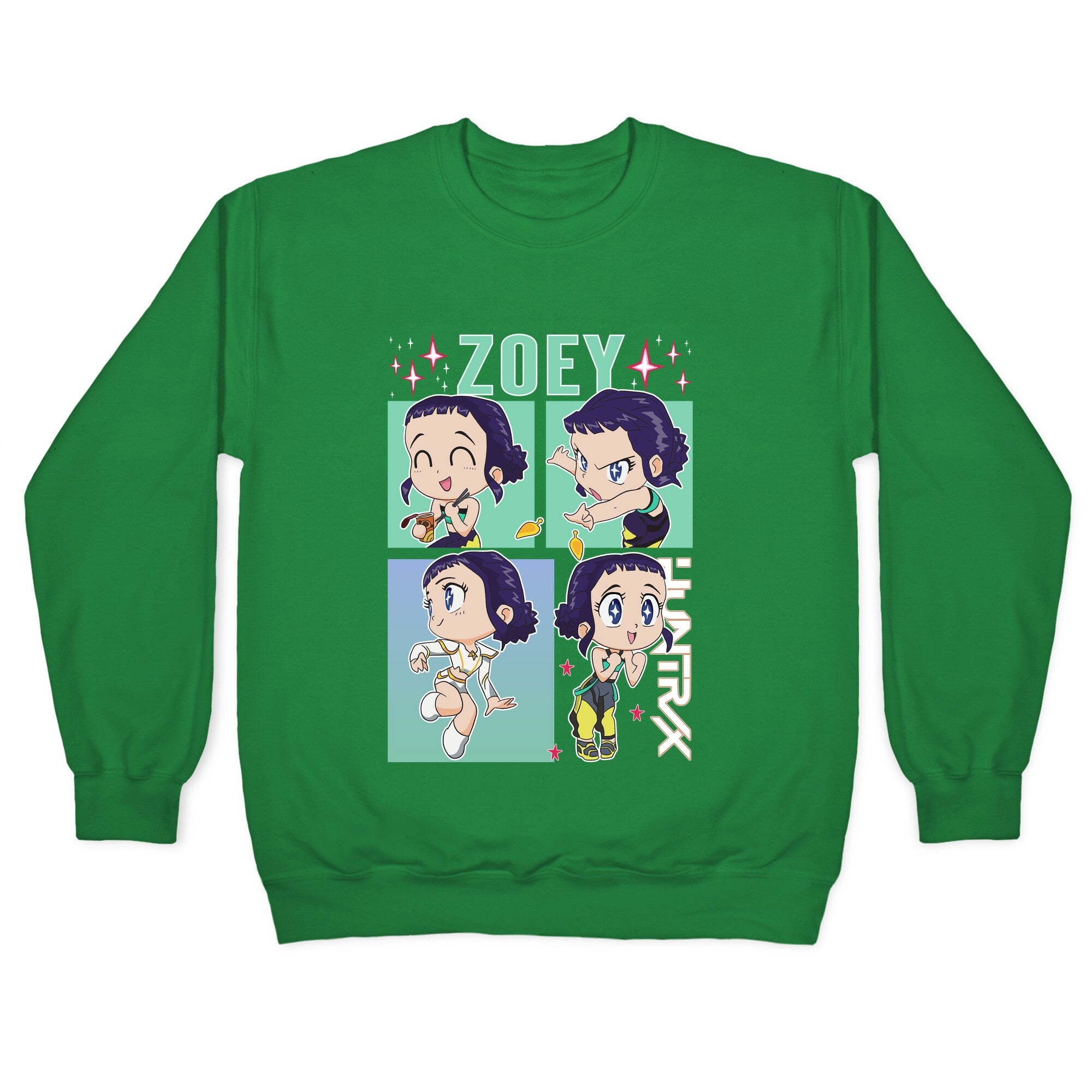 Zoey Kpop Demon Hunters Crewneck Sweatshirt