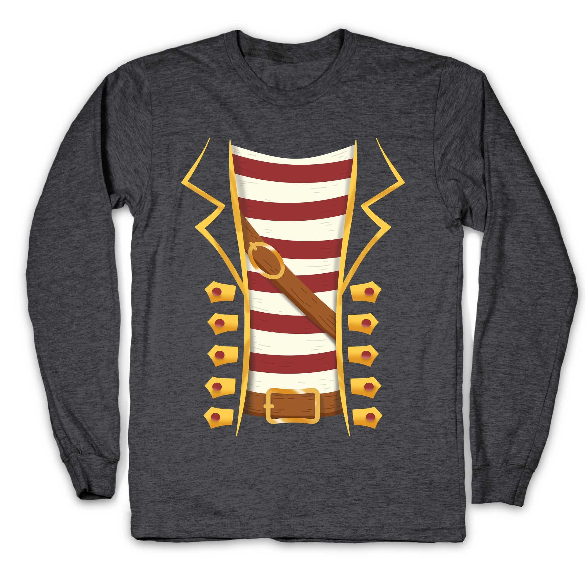 Buccaneer Halloween Pirate Costume Longsleeve Tee