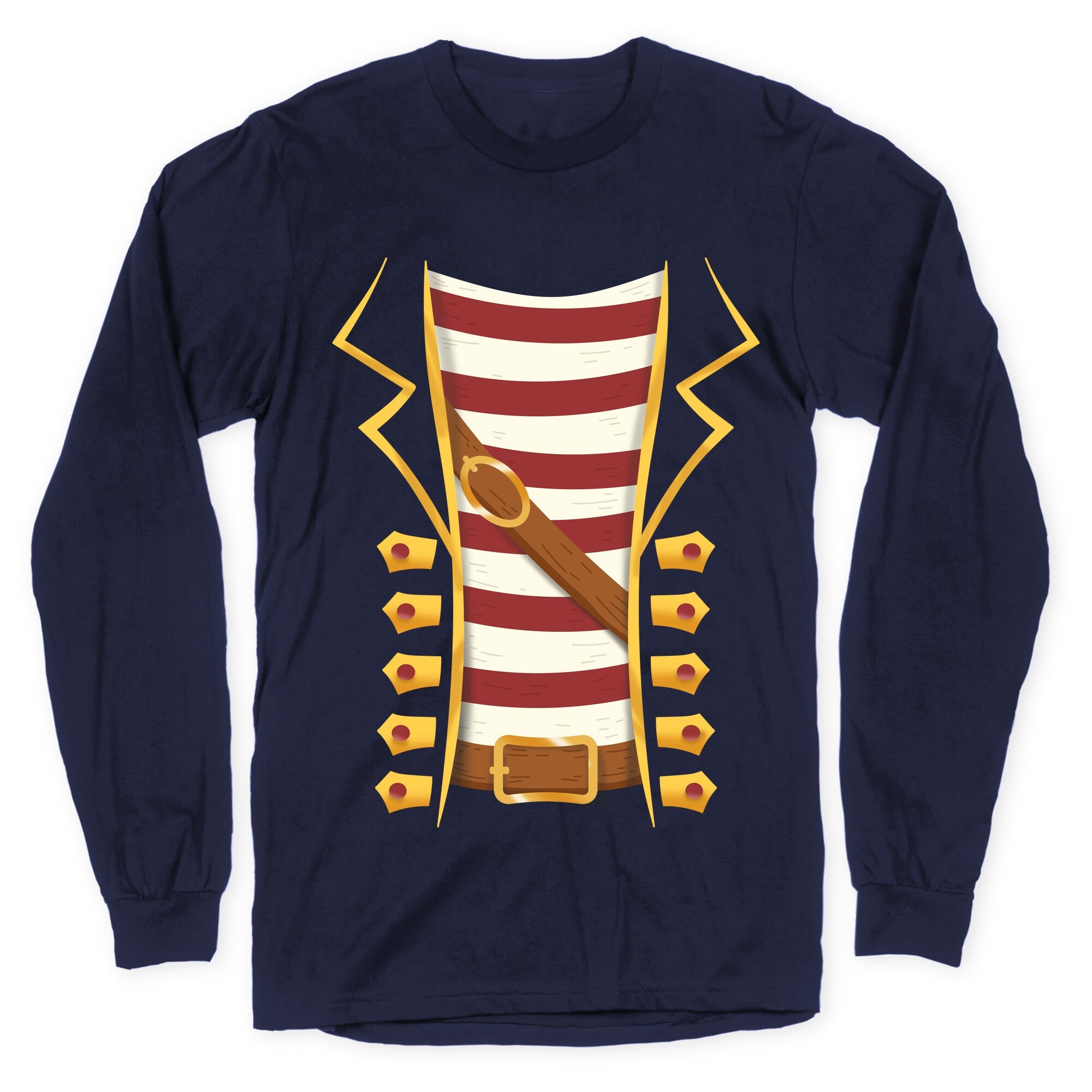 Buccaneer Halloween Pirate Costume Longsleeve Tee
