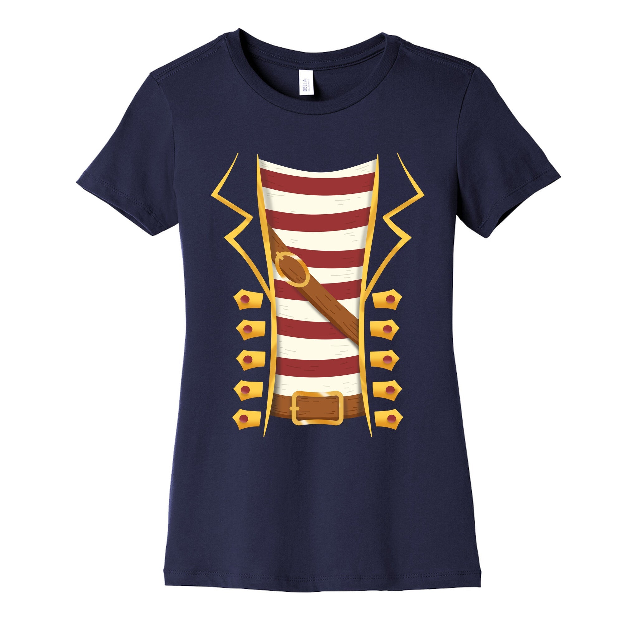 Buccaneer Halloween Pirate Costume Womens Cotton Tee