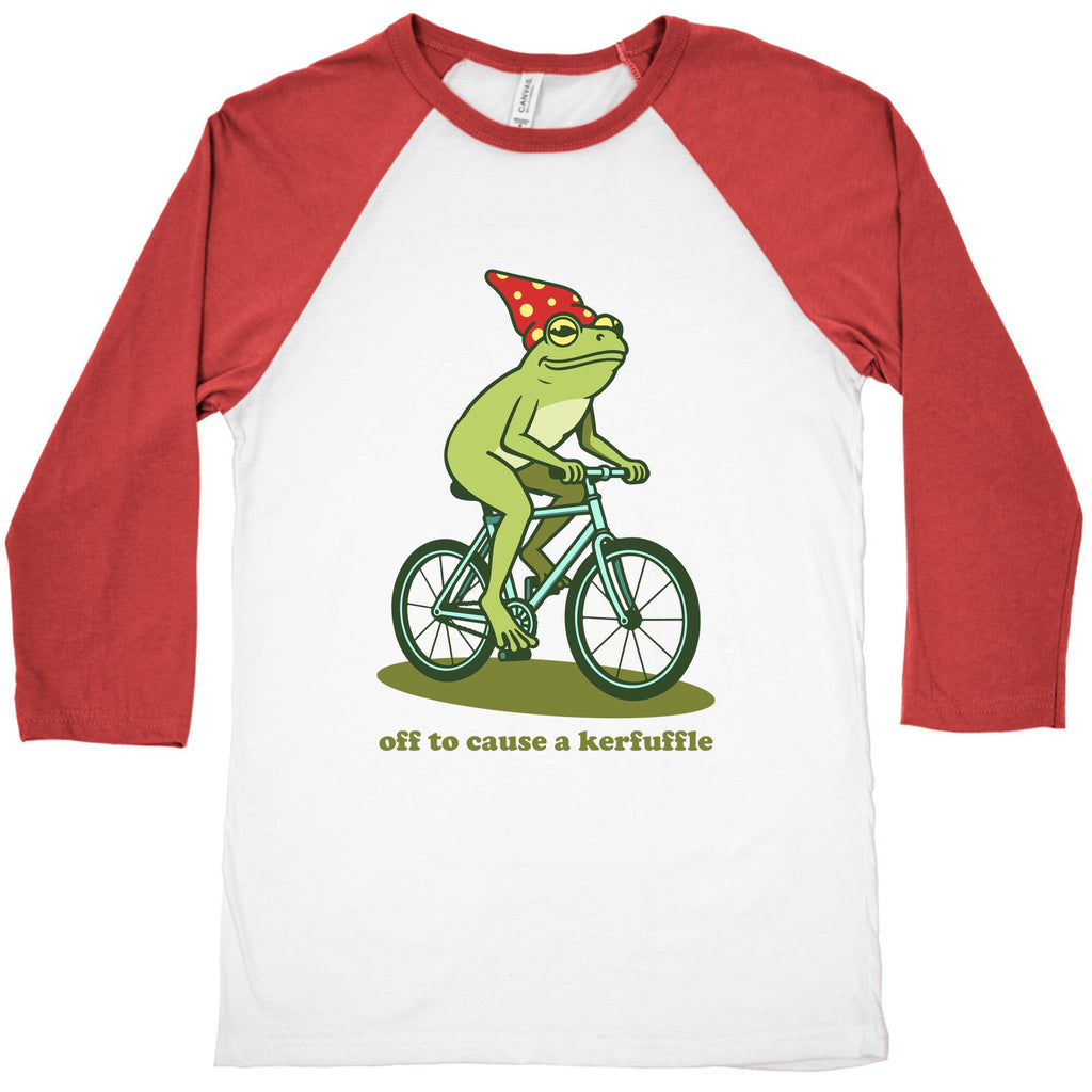 Off to Cause a Kerfuffle Baseball Tee