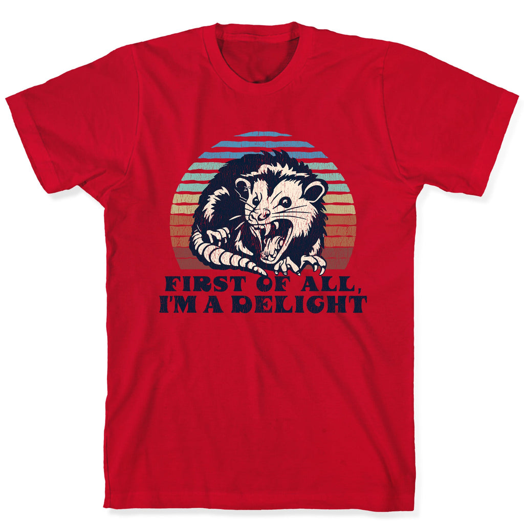 Delightful Unhinged Possum T-Shirt