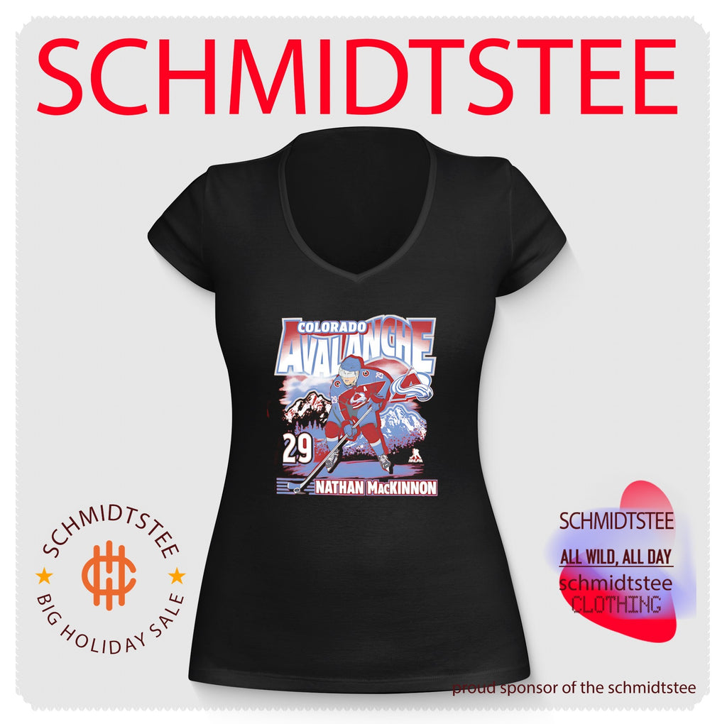 Colorado Avalanche Nathan MacKinnon City Name & Number shirt