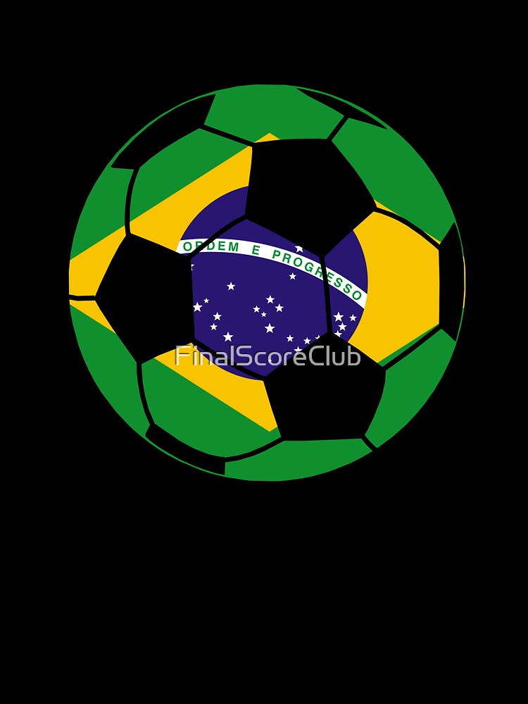 Brazil Flag Soccer Ball by FinalScoreClub