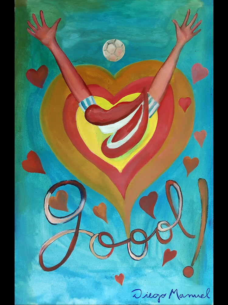 Goal and hearts by Diego Manuel Rodriguez