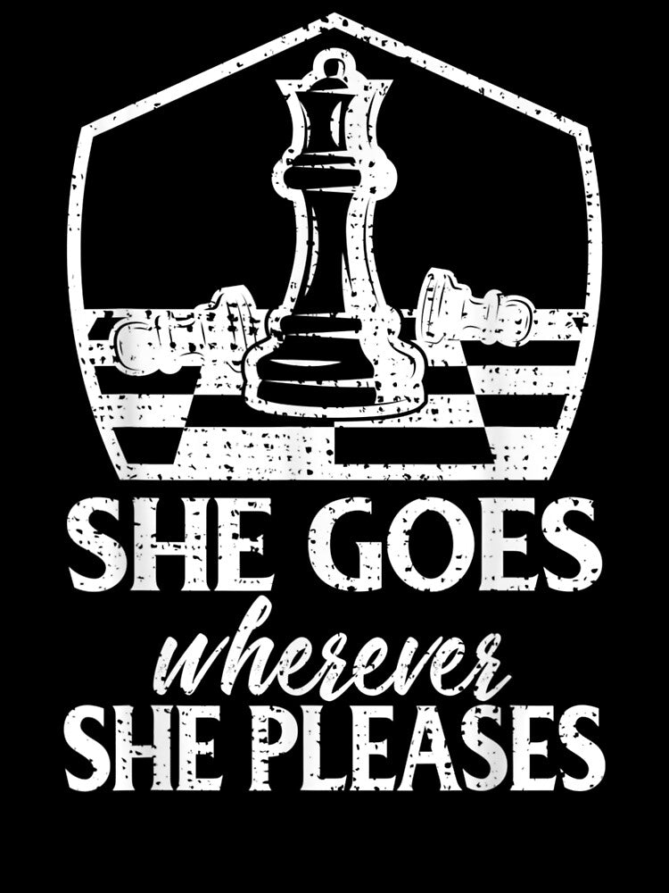 Funny Retro Vintage Chess She Goes Where by Jacinto-Duke-32