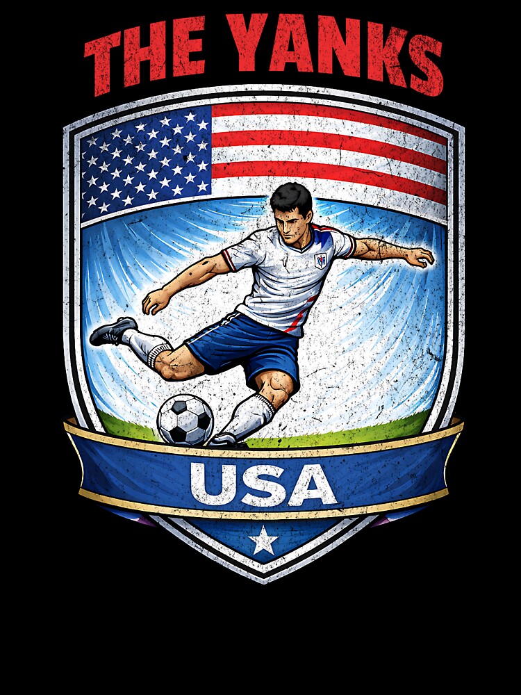USA Vintage Soccer Badge 2026 - The Yanks Edition by Tee Nook