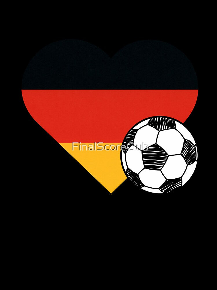 Germany Soccer Heart Design by FinalScoreClub