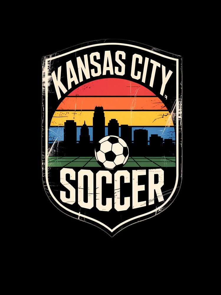 Vintage Kansas City Soccer Gift - Retro Badge by EverydayThreadz