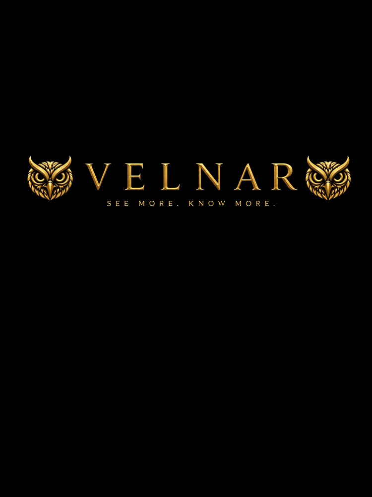 VELNAR Gold Owl Luxury Streetwear Graphic Tee by Ikkipass Enterprises