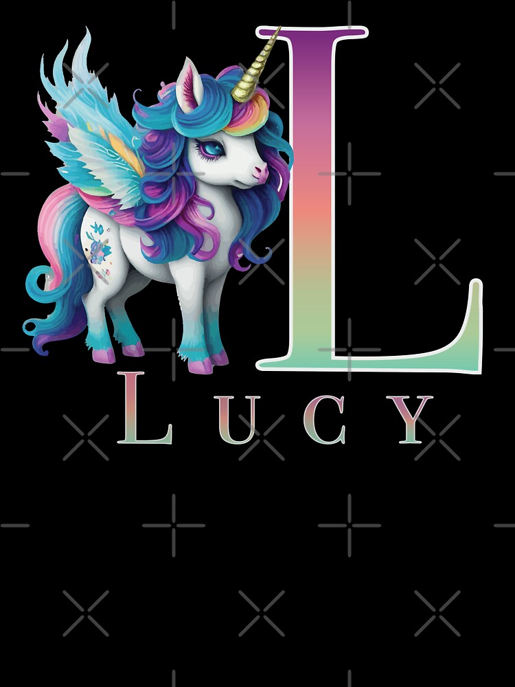 Lucy name with a cute unicorn by Lubellebubble20