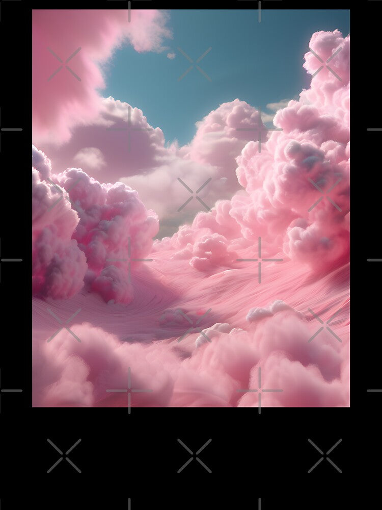 Cotton Candy Fairy Floss Pink Aesthetic Clouds by wtfbba