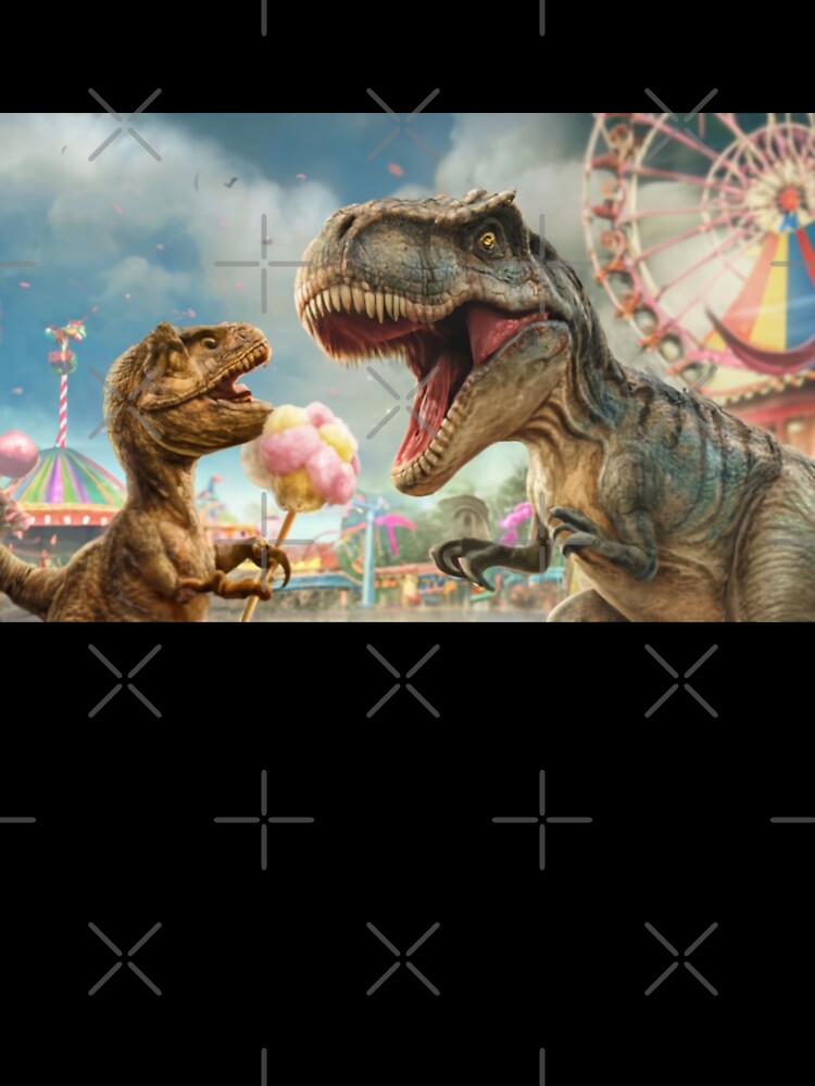 dinosaur with cotton candy by Izabela Włodarczyk