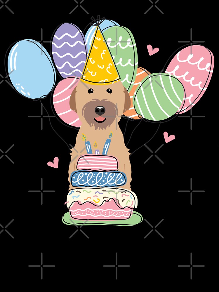 Soft Coated Wheaten Terrier Dog Birthday Party 3 by Lulupainting