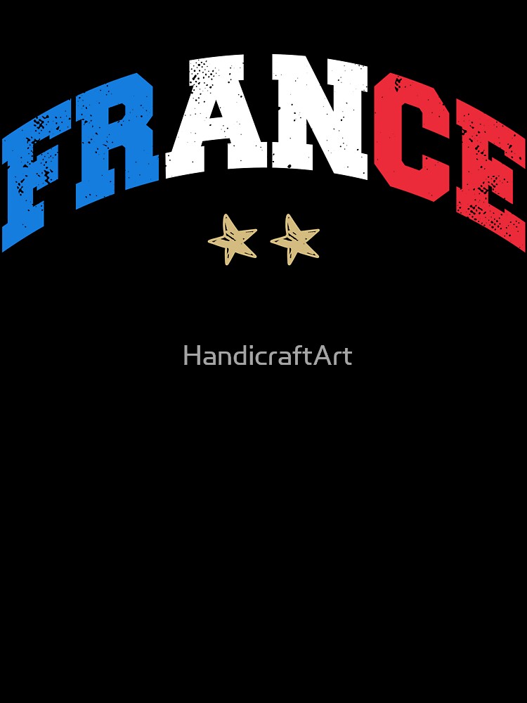 France Soccer Shirt Football Fan French Flag by HandicraftArt