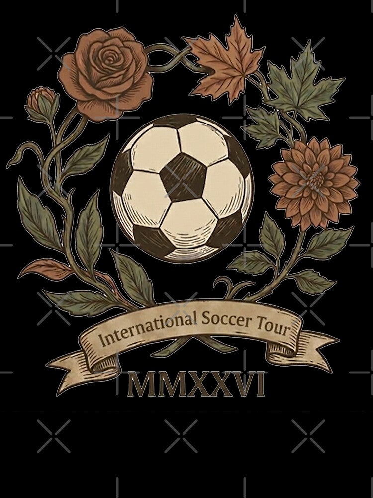 2026 International Soccer Tour Vintage Floral Crest by rygenr8
