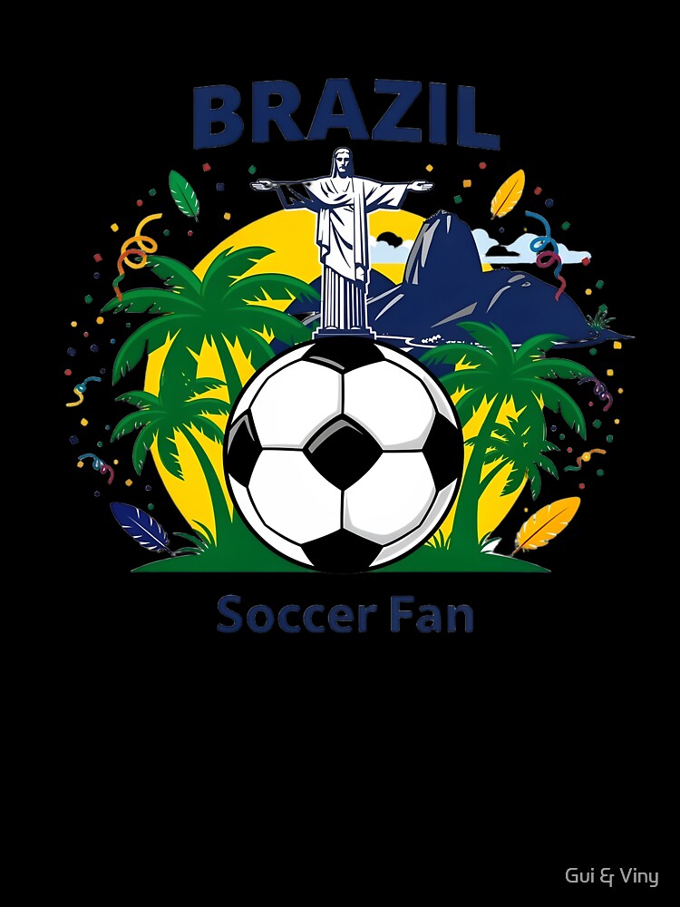 Brazil Soccer Fan T-shirt by Gui & Viny