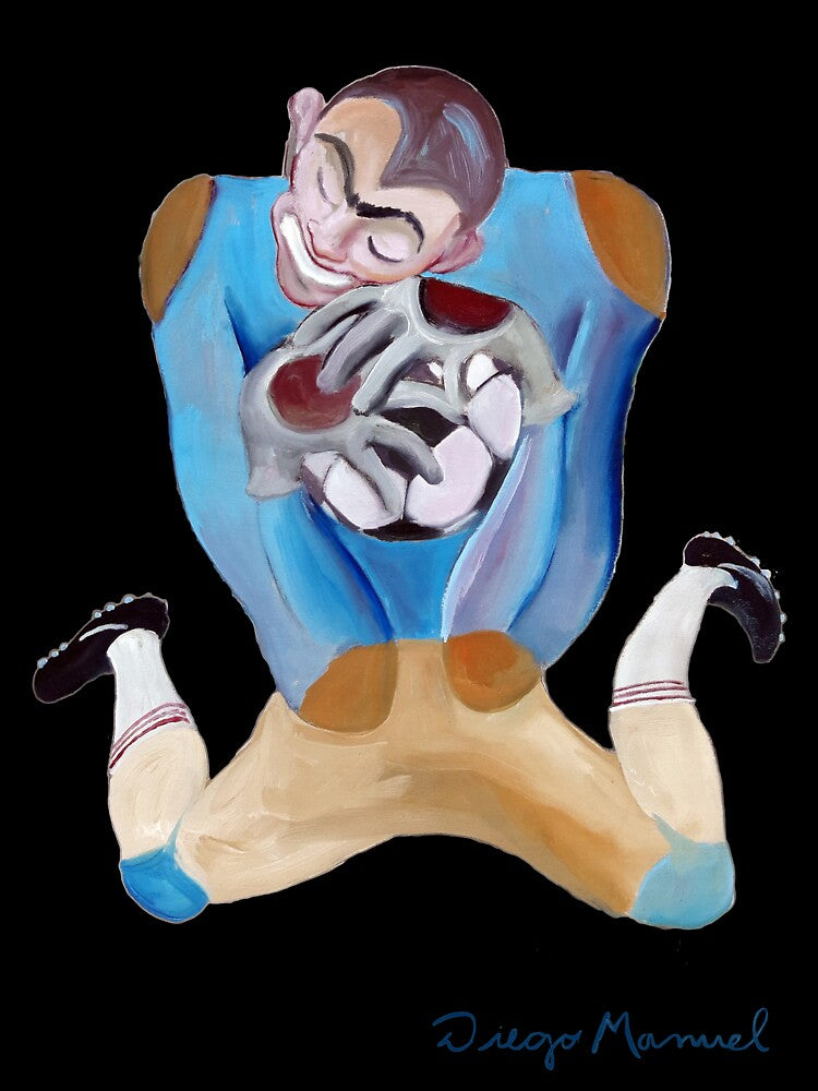 The soccer goalkeeper by Diego Manuel Rodriguez