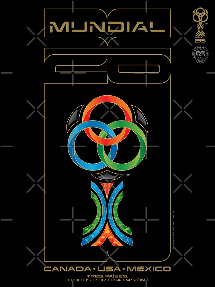 Mundial 26 Three Nations Passion, Rivalry and Unity - World Cup Graphic – Canada USA Mexico - Mundial 26 Three Nations World Cup – Soccer & National Passion by RSC-STORE