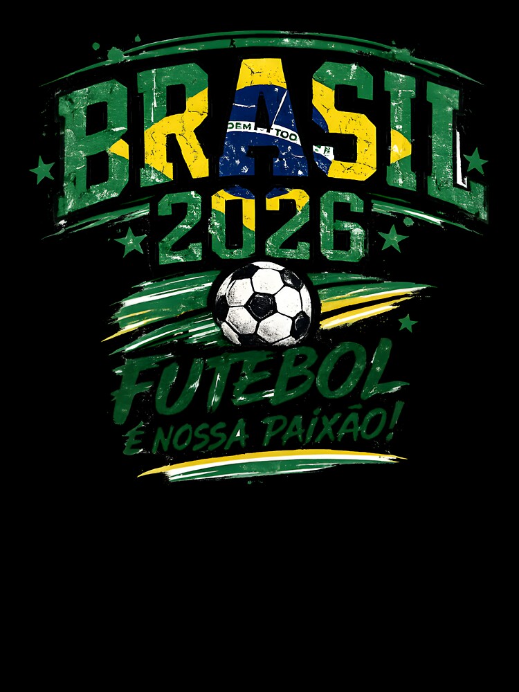 Brasil 2026 Futebol é Nossa Paixão Shirt Brazil Soccer Fan Futebol Brasileiro Pride Design by Martin's_Design