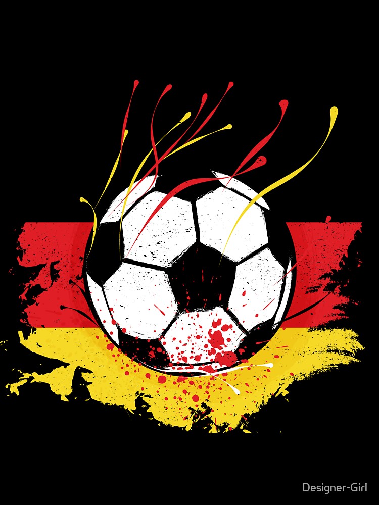 German Football German Flag Grunge Soccer Fan by Designer-Girl