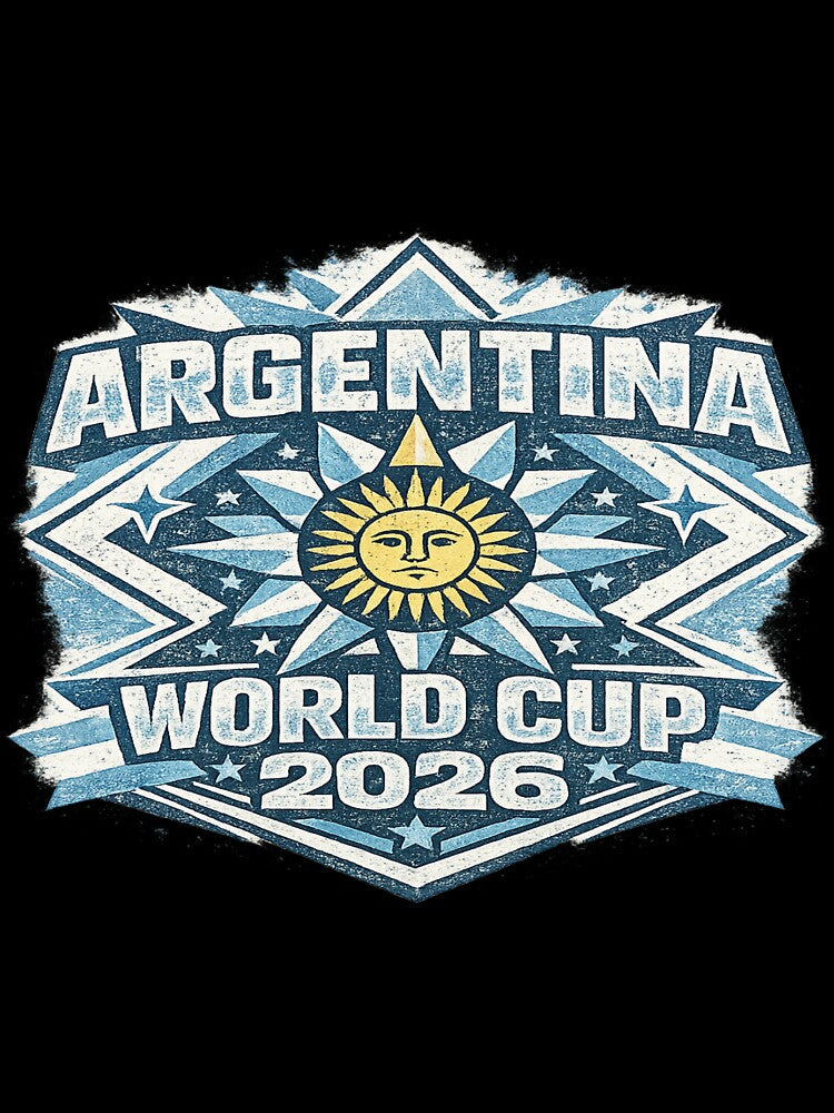 Argentina World Cup 2026 Vintage Sun of May Retro Football Fan T-Shirt by ArthUpscale