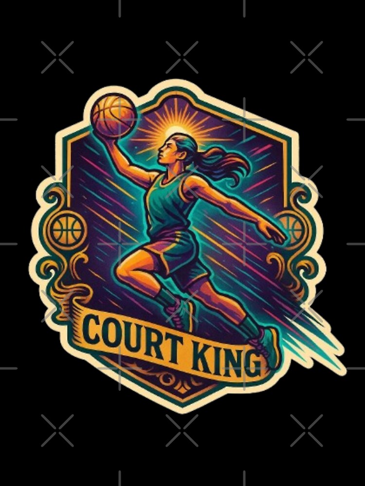 Court King – Basketball Player Gift | Slam Dunk, Hoop Life, Basketball Fan & Streetball Champion Design by Typologystudios