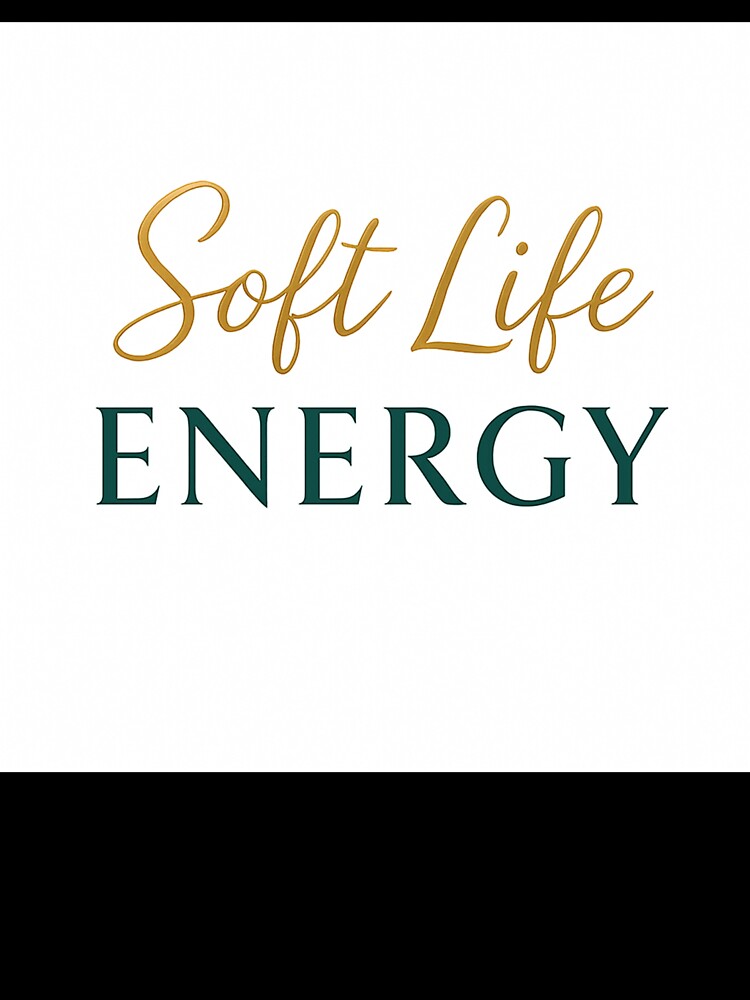 Soft Life Energy – Luxe Minimalist Typography Design by MimisCornerCo
