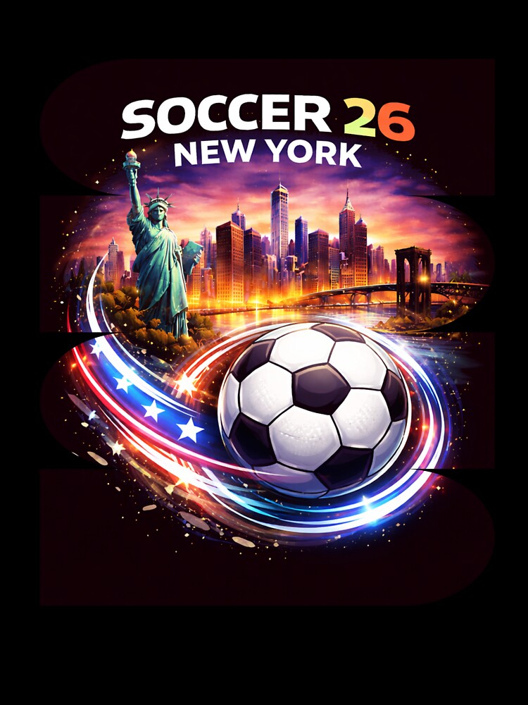 New York Soccer 2026 Shirt, Soccer 26 NYC Fan Tee, New York City Soccer Graphic by MK-Charlie
