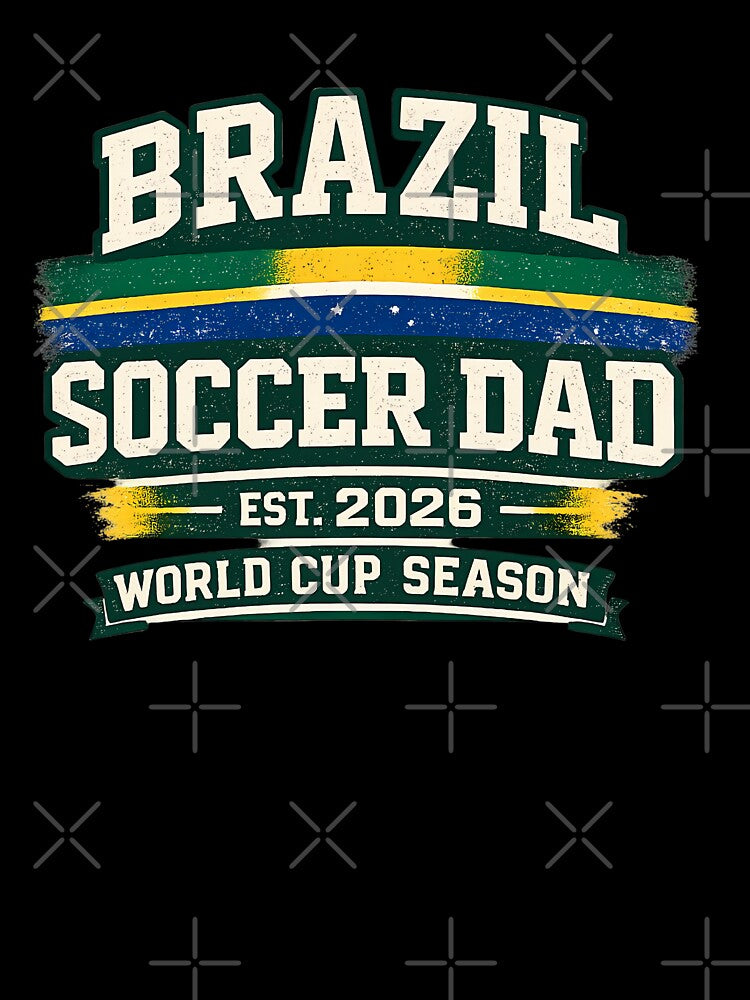Brazil Soccer Dad 2026 | Football Dad World Cup Fan Design, World Cup Fan Shirt, Soccer Dad Gift For Father, Match Day Brazil Fan Tee, Football Dad Shirt by VectorJoy