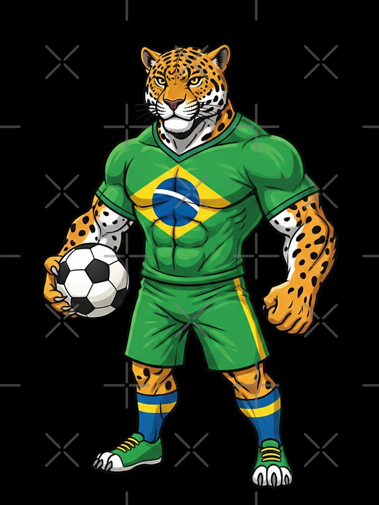 Powerful Brazilian Jaguar Football Mascot 2026 by ArtByKatti