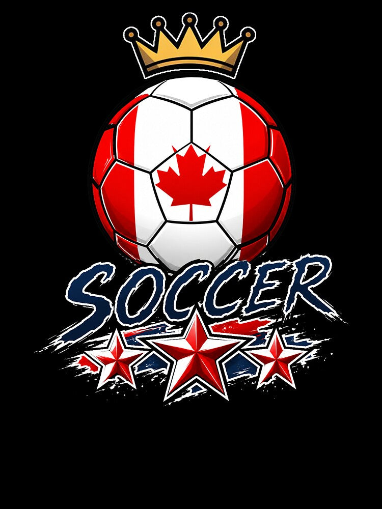 Canada Flag Crowned Soccer Ball by QuiteOrbit