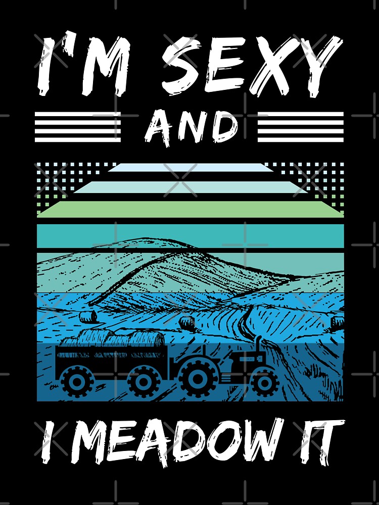 Vintage Farm Haystack Hay Retro Tractor Meadow Farmland Pasture Sexy Farmer by TheAplus