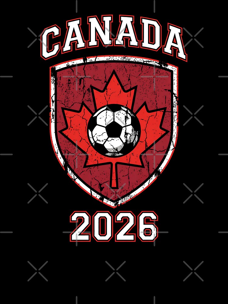 Canada 2026 Soccer Shield | Canadian Football Fan Graphic Design by Imaginationbeyond