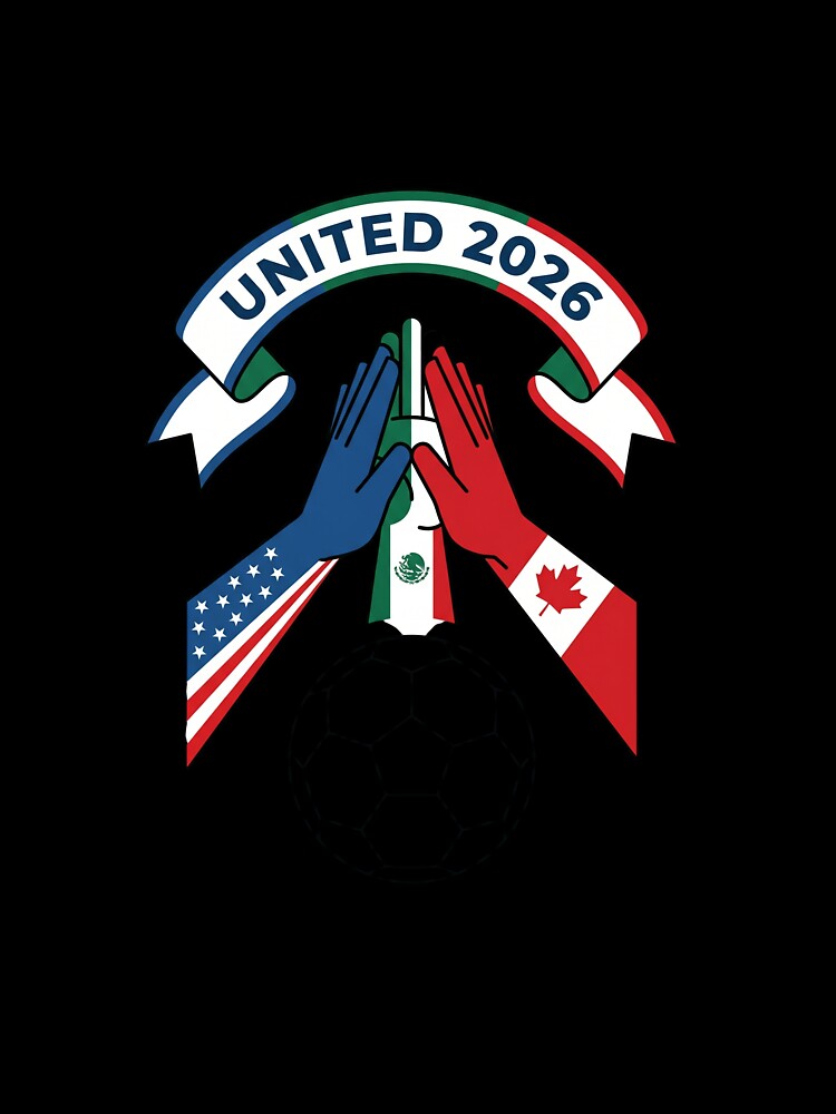 United 2026 Three Nations One Game Soccer Unity by PictoVibe