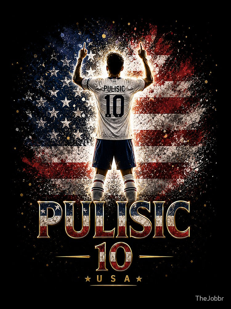 Christian Pulisic USA Soccer Inspired Design Collection by TheJobbr