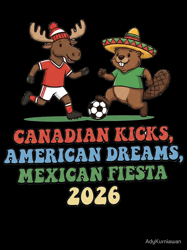 2026 North American Soccer Host Nations Unity Graphic - Canada USA Mexico by AdyKurniawan