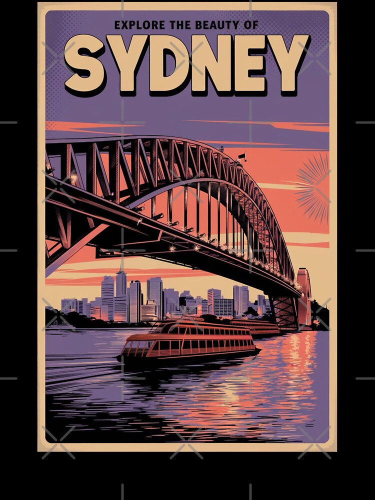 Sydney Vintage Travel Poster by TravelerRat