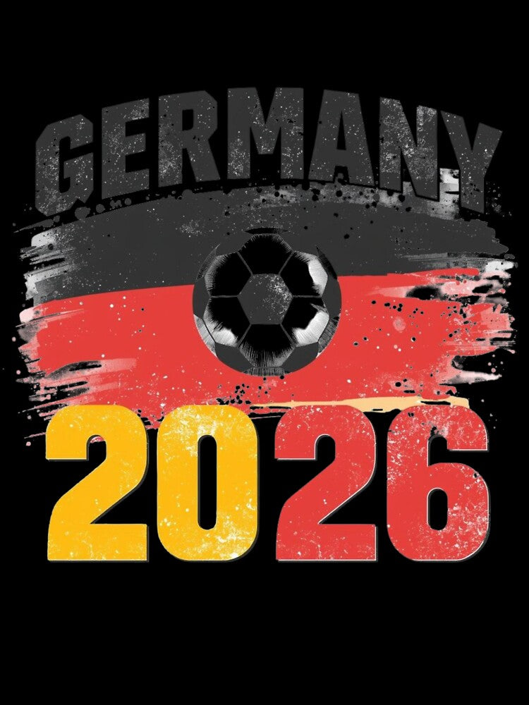 Germany 2026 Soccer Football Vintage Retro Flag by PACS0011