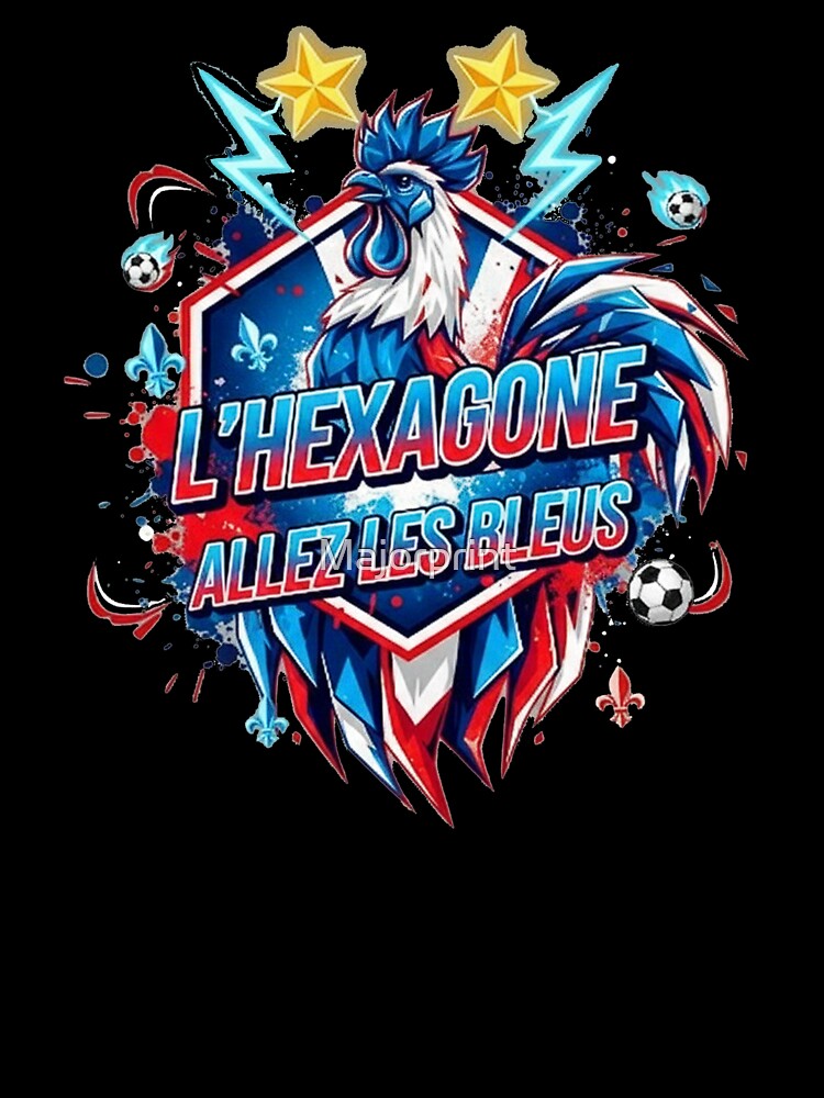 The Hexagon France Soccer Shield by Majorprint